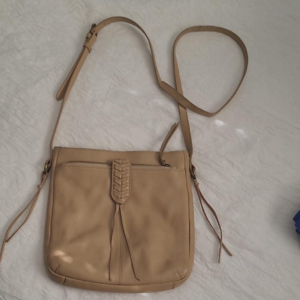 Lucky Brand Tan Leather Crossbody Bag